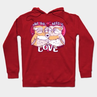 Owl you need is love pun Hoodie